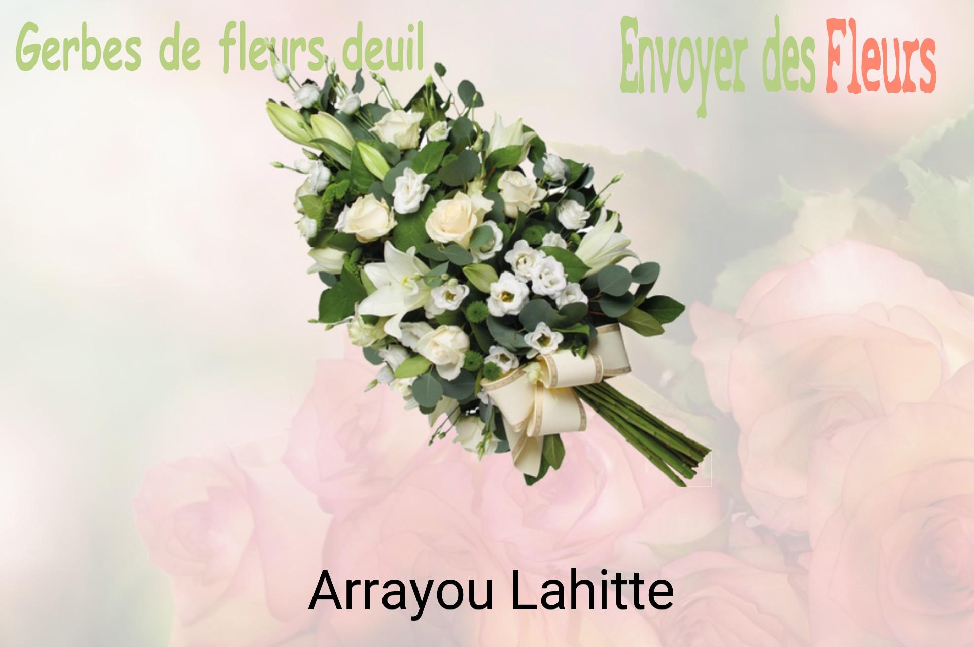 Gerbe de fleurs de deuil livrée à Arrayou-Lahitte